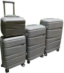 Leziter TraveLux Voyager gurulós bőrönd szett szürke (LTRVBS-GR) - leziter