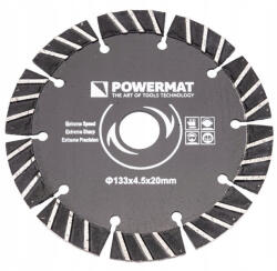 Powermat Gyémánt vágótárcsa 133 x 20 PM-TDB-133x4.5x20 (PM1009) - leziter