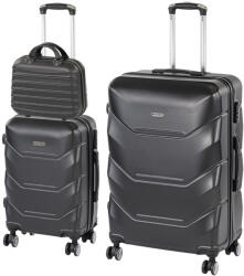 Leziter TraveLux Max IX gurulós bőrönd szett fekete (LTRMBS-IX-BL) - leziter