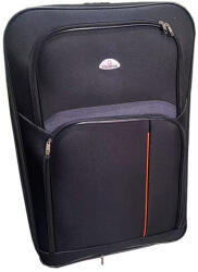 Leziter TraveLux light kabinbőrönd puha levehető kerékkel 55x40x20 cm fekete (608-BL20) - leziter