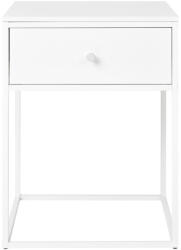 House Nordic Vita éjjeliszekrény, 1 fiók, fehér, fehér váz 40x40x55 cm (2101611) - leziter