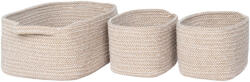 House Nordic Teixo Kosarak, pamut, bézs, 3 db (4401544) - leziter