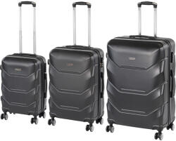 Leziter TraveLux Max XI gurulós bőrönd szett fekete (LTRMBS-XI-BL) - leziter