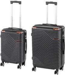 Leziter TraveLux Urban IX gurulós bőrönd szett fekete (LTRUBS-IX-BL) - leziter