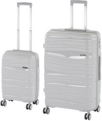 Leziter TraveLux Voyager VI gurulós bőrönd szett szürke (LTRVBS-VI-GR) - leziter