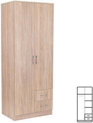 Leziter Miami gardróbszekrény 80x205 cm sonoma tölgy-sonoma tölgy (LMGSZ80STST) - leziter