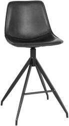 House Nordic Monaco bárszék, műbőr, fekete (1001322) - leziter
