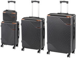 Leziter TraveLux Urban XXIV gurulós bőrönd szett fekete (LTRUBS-XXIV-BL) - leziter