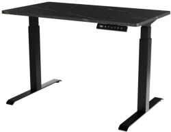 Cama MEBLE Birou Gaming Cama MEBLE Desk with electric height adjustment MOON 121x67x72-120 black/san sebastian (MOON 104054)