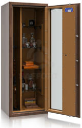 ISS ISS Luzern WF Vitrina 55612.52 NUT E Exkluzív fegyverszekrény üvegajtóval