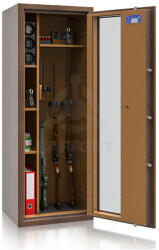 ISS ISS Luzern WF Vitrina 55610.52 NUT E Exkluzív fegyverszekrény üvegajtóval
