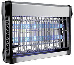 V-TAC Elektromos rovarcsapda, UV fénycsővel (2x10W) slim, fekete-ezüst ( 11180)