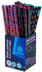 Astra PEN Háromszögletű HB Grafitceruza 48 Darabos Neon