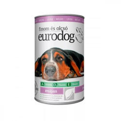  Kutyaeledel, konzerv, 1240 g Eurodog, májas (LAE004)