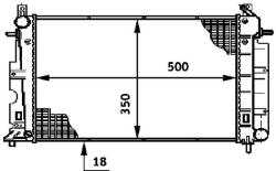 MAHLE Radiator, racire motor MAHLE BEHR CR 643 000S (CR 643 000S)
