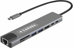 Caruba 8-in-1 USB-C Hub Ethernet porttal (D248181)