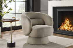 Nova Design fotel Maitho taupe bouclé