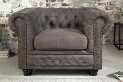 Chesterfield Luxus vintage fotel Chesterfield szürke