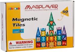 Magplayer Set de constructie magnetic 3D - 50 piese (EDUC-MPL3-50) Jucarii de constructii magnetice