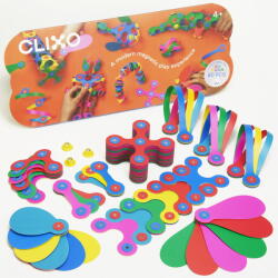 Clixo Clixo® joc magnetic de construit - Super Curcubeu (60 piese) (EDUC-CL-SRBW-RB-1) Jucarii de constructii magnetice