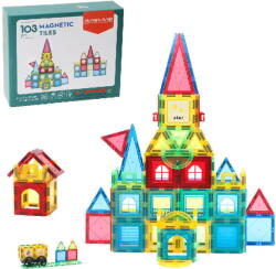 Magplayer Set de constructie magnetic 3D - 103 piese (EDUC-MPL2-103) Jucarii de constructii magnetice