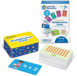 Learning Resources Carduri Jumbo - Tabla inmultirii (EDUC-LER5032) Jucarii de constructii magnetice