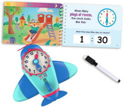 Educational Insights Set activitati cu ceas - E timpul sa invatam, Educational Insights, varsta 4 ani+, Multicolor (EDUC-EI-1573)