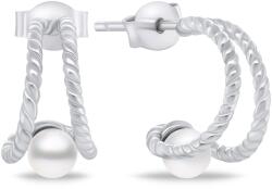 Brilio Silver Elegantcercei de argint cu perla de apă dulce EA807W