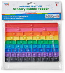 Hand2Mind Tablita senzoriala cu fractii - Rainbow Fraction® (EDUC-96989) Jucarii de constructii magnetice