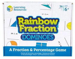 Learning Resources Joc domino - Curcubeul fractiilor (EDUC-LSP2503-UK) Jucarii de constructii magnetice