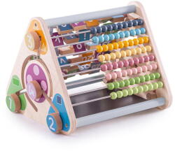 Bigjigs Toys Centru de activitati pastel - Litere, imagini si cifre (EDUC-33028)