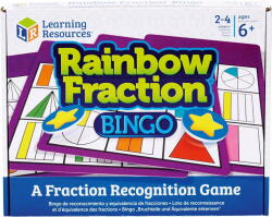 Learning Resources Joc bingo - Curcubeul fractiilor (EDUC-LSP0620-UK) Jucarii de constructii magnetice