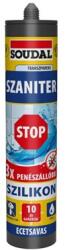 Soudal szaniter szilikon, transzparens, 280 ml, ecetsavas, 3x penészállóbb (172541)