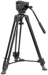 Manfrotto 500X Fluid fej alumínium ikerlábas videó állvánnyal (MVK500XAM) - fotoplus