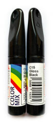Color Mix autós javítófesték Csillogó fekete (Gloss Black) 12, 5ml ecsetes karceltávolító, modellezéshez is (C15)