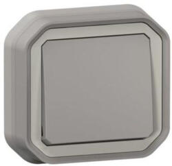 Legrand Plexo 55 süllyesztett váltókapcsoló 10A, összeszerelt, szürke - 069811L (069811L)