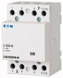 Eaton installációs kontaktor, 4z, 40A (AC1), 230V AC, z-sch230/40-40-248852 (248852)