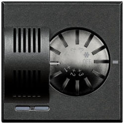 Legrand HS4692 Axolute szobatermosztát hűtő-fűtő, 2 mod, fekete (HS4692)