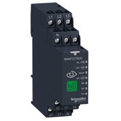 Schneider Electric Harmony Control Relays - RMNF22TB30 - háromfázisú fázis - és feszültségfigyelő relé, NFC, 2CO, 8A, multifunkciós, ki - és bekapcsolás késlelt (RMNF22TB30)