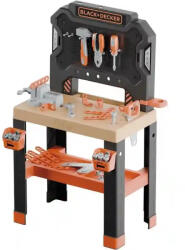 Smoby Black & Decker Bricolo játék szerelőasztal 78db kiegészítővel (7600360739) - jatekbirodalom