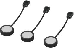 OSRAM Pultvilágító LED lámpa, 6, 5 cm, 3 darabos, fekete - Osram Undercabinet Spot Puck, 3000 K, 250 lm, 3 W, 220-240 V (4099854462436)