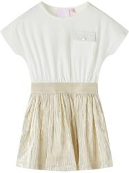 vidaXL Gyerek ruha rövid ujjú Ecru 104 mosógépben mosható 14693 (14693)