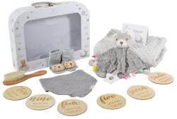 Cangaroo Bearli 6in1 ajándékszett takaró, játék, zokni szürke