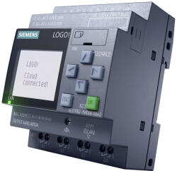 Siemens 6ED1052-1MD08-0BA2 LOGO! 12/24RCE (12/24VDC), 8DI (4AI, 0-10V) / 4DO (relés, 10A), óra, ethernet, web server, datalog (6ED10521MD080BA2)