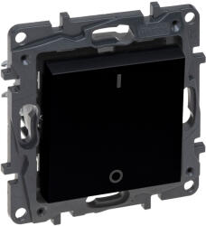 Legrand 863502 Niloé Step fekete 102 kétpólusú kapcsoló, 16AX (863502)