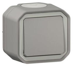 Legrand 069711L Plexo 55 falon kívüli váltókapcsoló 10A, összeszerelt, szürke (069711L)