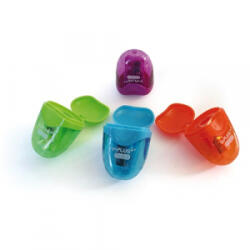 Y-Plus Hegyező + műanyag Polka 1 lyukú tartályos (DSX1401001023) (DSX1401001023)