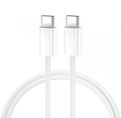 BWOO Cablu Date si Incarcare USB-C - USB-C BWOO BO-X284, 60W, 2m, Alb