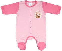 Asti Vékony, pamut, elöl patentos kislány rugdalózó Macis mintával