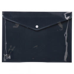 BiroTime Irattartó tasak A/4 patentos fekete (480270) (480270)